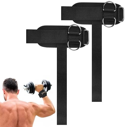 Weight Lifting Straps,Lifting Wrist Straps,Weight Straps,With D-Rings,Wrist Wraps for Weightlifting,for Men and Women for Cable Machines,Deadlifts,Snatches,Pull-Ups - Image 1