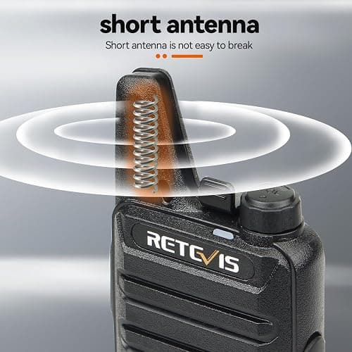 Retevis RT22 Two Way Radio Long Range Rechargeable,Portable 2 Way Radio, USB-C Charging, Handsfree Walkie Talkies for Adults Cruise Hiking Camping(4 Pack) thumbnail 6