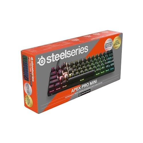 SteelSeries Apex Pro Mini Clavier Gamer 60% - Switches OmniPoint 2.0 HyperMagnetic - Actionnement Ajustable - Rapid Trigger - Rapid Tap/SOCD - Capuchons PBT - RVB - USB-C - Format FR AZERTY thumbnail 13