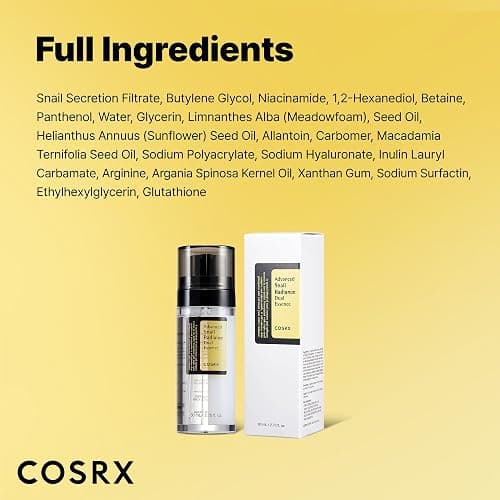 COSRX Snail Mucin 74% + Niacinamide 5% Dual Essence, Anti Aging Face Serum for Dull Skin, Sensitive Skin, Not Tested on Animals, Korean Skin Care, Stocking Stuffers for Women, 2.70 fl.oz / 80ml thumbnail 9