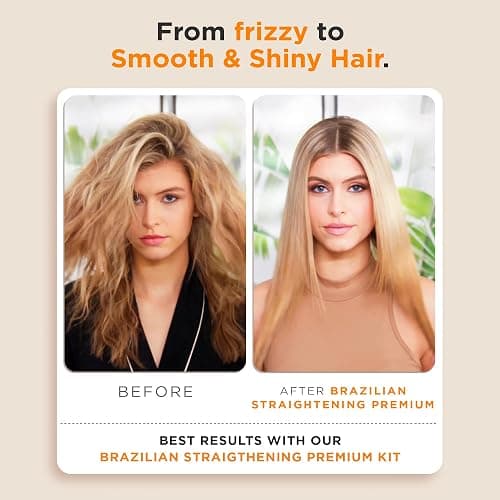 Kativa Brazilian Keratin Straightening Treatment with Hyaluronic Acid and Premium Serum – 12 Weeks Formaldehyde-Free Smoothing Treatment. All Hair Types. thumbnail 5