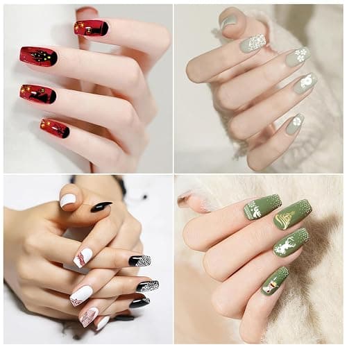 Biutee Nail Stamping Plates Set 15PCS Nail Art Stamper Scraper Nail Art Stamping Kit with Storage Bag Gift Box Nail Stamp Template Kit Lace Flower Butterfly Star Christmas Holiday Design thumbnail 9