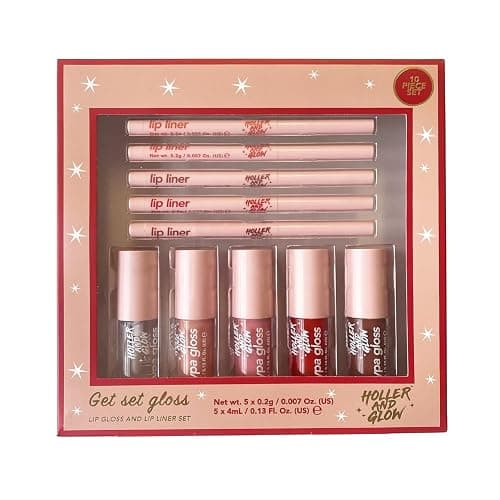 Holler & Glow 10-Piece Lip Set: 5 Lip Liners & 5 Color Matched Lip Glosses for High-Shine, Long-Lasting Pout Perfection thumbnail 5