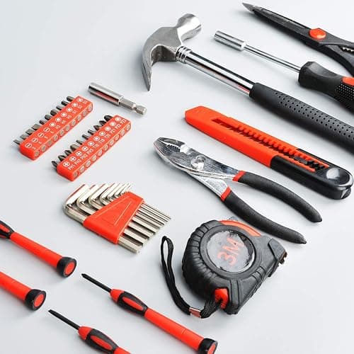 39-Piece Household Tools Kit - Small Basic Home Tool Set with Plastic Toolbox - Great for College Students, Household Use & More thumbnail 6