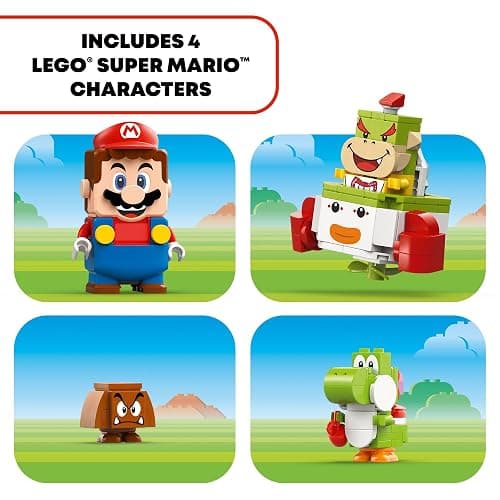 LEGO Super Mario Adventures with Interactive Mario, Bowser Jr.’s Clown Car Playset Vehicle, Yoshi Toy, Mario Playset, Nintendo Toy Gift for Boys, Girls and Gamers Ages 6 and Up, 71439 thumbnail 5