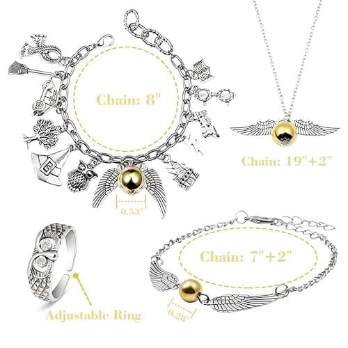 Fancy Space Enchanted Wizard Charm Bracelet for Her – Adjustable Handmade Magic Jewelry – Valentine’s Day & Birthday Gift for Girls, Teens & Women thumbnail 5