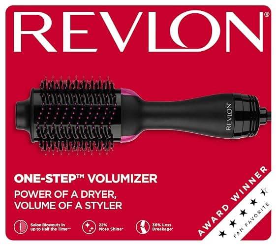 Revlon RVDR5222F One-Step Volumizer and Ionic Hair Dryer with Advanced Ionic Technology, Hot Air Brush, Less Frizz, 3 Heat/ 2 Speed Settings, Black thumbnail 7