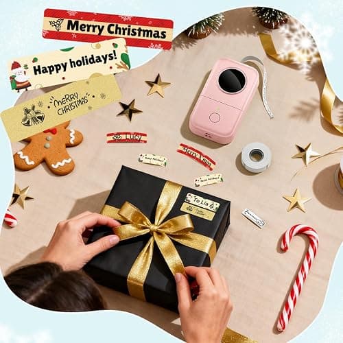 Phomemo Label Maker Machine, D30 Portable Handheld Bluetooth Mini Label Printer, Multiple Templates Smartphone Thermal Small Label Maker for Kids School Items, Classroom Teacher Supplies, Easy to Use thumbnail 2
