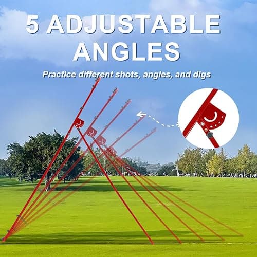 Volleyball Rebounder Net with Carry Bag, 7x4 ft Training Equipment for Backyard/Indoor/Outdoor, 6 Angles Adjustable Net for Practicing Volleying, Bumping, Spiking thumbnail 2