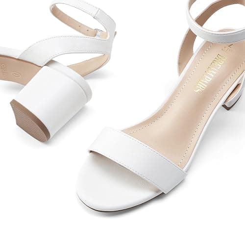 DREAM PAIRS Women's Open Toe Ankle Strap Low Block Chunky Heels Sandals Party Dress Pumps Shoes thumbnail 7