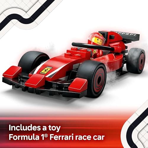 LEGO City F1 Pit Stop & Pit Crew with Ferrari Car Toy - Model Race Car Toy Building Playset for Kids, Boys and Girls, Ages 6+ - F1 Collectible for Fans - Gift Idea for Birthdays - 60443 thumbnail 5