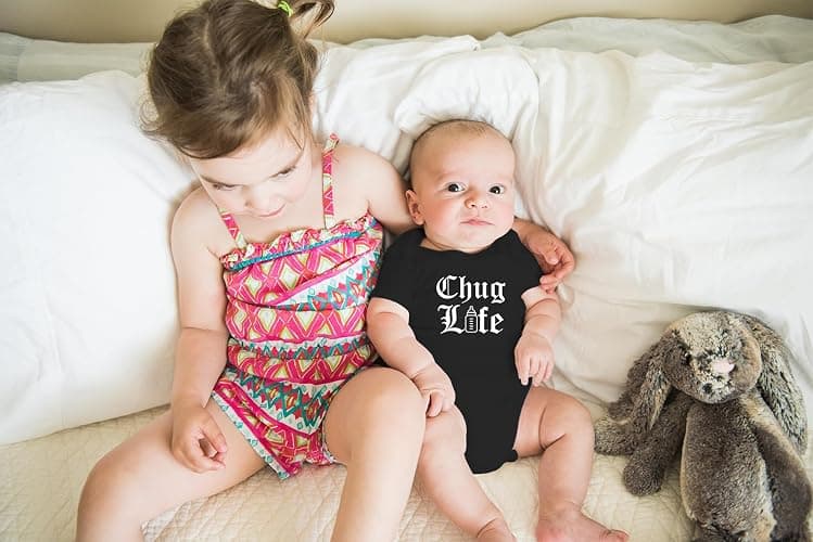 AW Fashions Chug Life Baby Bodysuit Funny, Cute, and Comfortable Infant Apparel - Trendy Newborn Clothing thumbnail 4