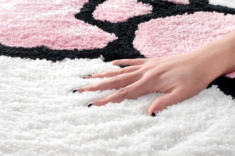 Jay Franco Hello Kitty Cute Plush Accent Rug 4x3 ft, Soft Fluffy White Area Rug, Machine Washable Non-Slip - Sanrio Kawaii Room Decor for Bedroom, Living Room, Dorm 100% Polyester thumbnail 2