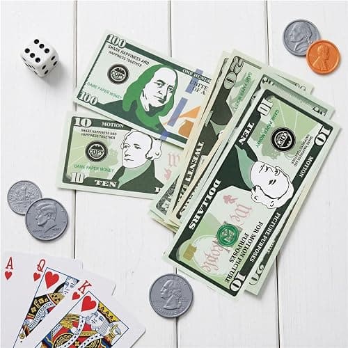 600 Pcs Fake Money for Kids - Realistic Play Money Bills & Plastic Coins - Math Manipulatives & Classroom Currency Set for Grocery Store, Bank, & Board Games - Educational Counting Toy, Ages 3+ thumbnail 8