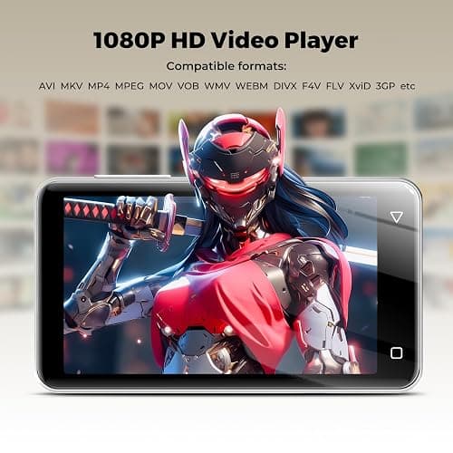 MP3 Player with Bluetooth and WiFi 80GB, innioasis MP3 Player for Kids with spotify, Spotify Kids, Pandora, Amazon Music, 4 inch Full Touch Screen Music Player, Android MP4 Player White thumbnail 6