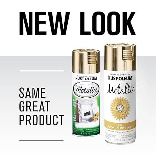 Rust-Oleum 340647 Specialty Metallic Spray Paint, 11 oz, Metallic Gold - Gold - 11 Ounce (Pack of 1) - Spray thumbnail 2