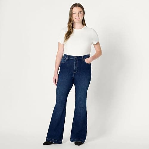 Amazon Essentials Womens High Stretch High-Rise Flare Jeans thumbnail 7