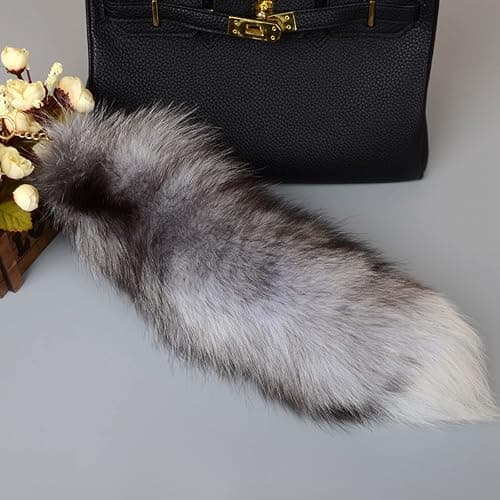 LIANXUE Animal Tail Key-Ring Tails Chain Keychain Personalized Animal Keyring Gift Long Charm Keychain for Women Girl thumbnail 2