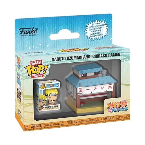 Funko Pop! Bitty Town: Naruto Shippuden - Ichiraku Ramen - Naruto Uzumaki - 0.9 Inch and 2 Inch (5.1 Cm) - Anime Collectable - Gift Idea - Toys for Kids & Adults - Image 1