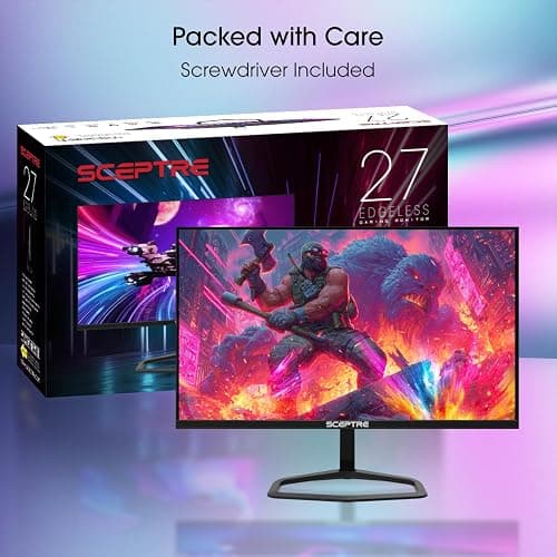 Sceptre New 27 inch 240Hz Gaming Monitor AMD FreeSync Premium HDMI x2 DisplayPort x2 1ms100% sRGB Build-in Speakers Machine Black 2026 (E275B-FWD240 Series) thumbnail 3