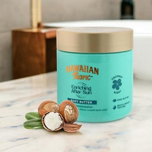Hawaiian Tropic | Beurre Corporel Après-Soleil Enrichissant - 250 ml, Hydratation 12 Heures, au Beurre de Karité, Parfum de Noix de Coco, Végan thumbnail 7