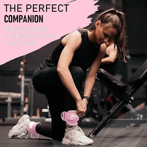 BREAKING LIMITS Ankle Straps for Cable Machines Women – Glute Kick Back Ankle Strap Set - Cable Ankle Attachments for Gym Workout – Poleas para Gym - Leg Straps for Cable Machine Men thumbnail 5