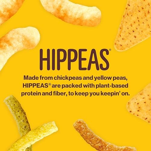 Hippeas Veggie Straws, Variety Pack: Sour Cream & Onion, Rockin’ Ranch, 0.75 Ounce (Pack of 18), 2g Protein, 1g Fiber, Vegan, Gluten-Free, Crunchy, Plant Protein Snacks thumbnail 8