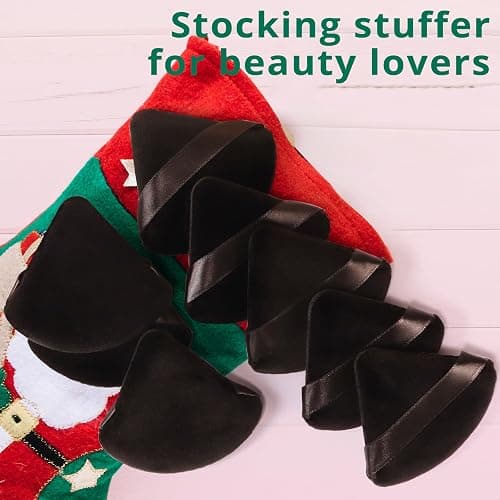 BEAKEY 12pcs Powder Puffs for Face Powder Triangle Powder Puff for Loose and Cosmetic Foundation, Makeup Puff for Contouring, Cloud Kiss Beauty Makeup Tools, Stocking Stuffers for Women thumbnail 2