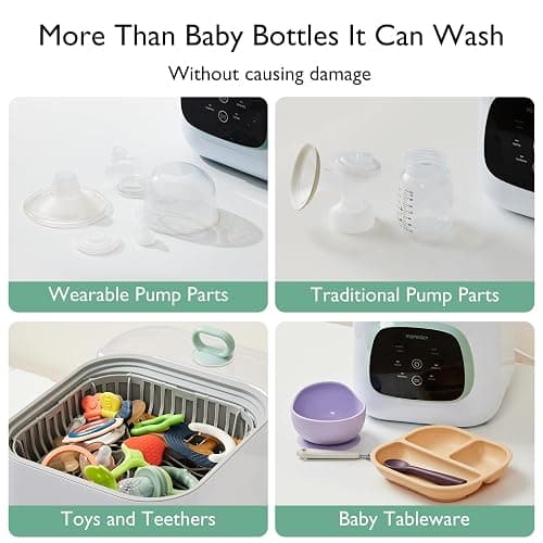 Momcozy KleanPal Pro Baby Bottle Washer & Momcozy Official Washing Block for Momcozy KleanPal Pro Baby Bottle Washer, 120 Tablets thumbnail 5