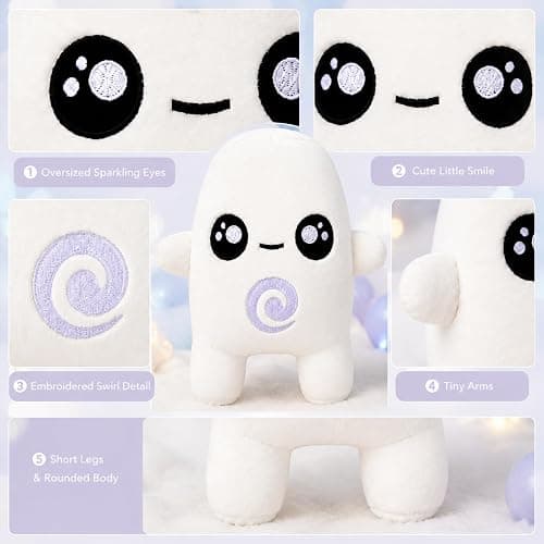 BOP TOY Air Sprite Plush 9.8 Inch Video Game Inspired Stuffed Doll | Soft Sprite Plush with Game Character Design, Cute Collectible Toy for Gamers & Fans, for Home Decor & Gift Choice thumbnail 5