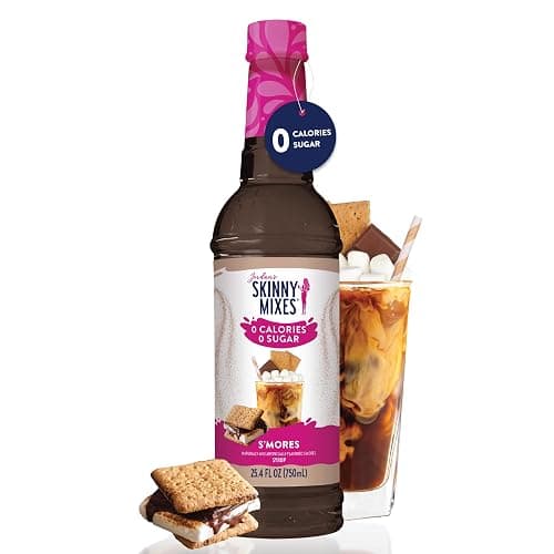Jordan’s Skinny Mixes Sugar Free Coffee Syrup, S'mores Coffee Flavoring Syrup, Zero Calorie Drink Mix for Lattes, Baking or Protein Shake, Dairy & Gluten Free, Kosher, 25.4 Fl Oz thumbnail 7