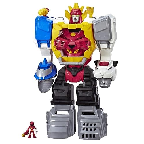 Power Rangers Playskool Heroes Power Morphin Megazord, 2-in-1 Converting Playset, 2-Foot Megazord with Lights and Sounds, Kids Ages 3 and Up (Amazon Exclusive) - Image 1