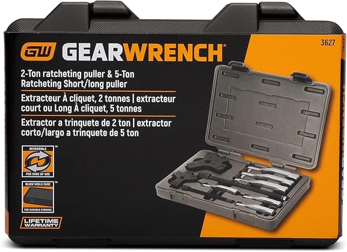GEARWRENCH 2 or 3 Jaw Internal/External Ratcheting Puller Set, 2 and 5 Ton - 3627 thumbnail 15