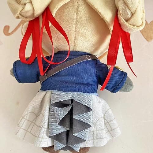 JCvCX 10'' Violet Girl with Red Hair Band Plush Toy Stuffed Figurine Doll Soft Plushies Pillow thumbnail 6