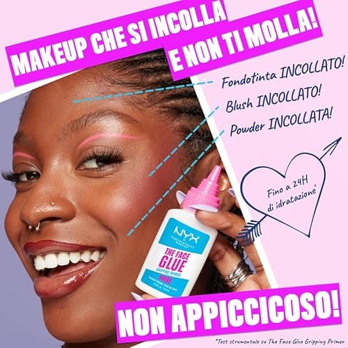 NYX Professional Makeup Gripping Primer, Per Tutti i Tipi di Pelle, Azione Idratante e Grip, Pelle idratata fino a 24H, Con Sciroppo d'Acero e Acido Poliglutammico, The Face Glue, 35 ml thumbnail 3