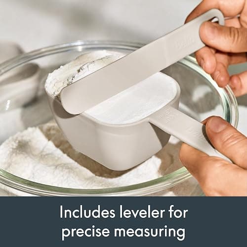 bella 9 Pc Nested Measuring Cup & Spoon Set, BPA & BPS-free nylon, Oatmilk thumbnail 7