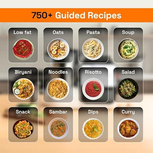 upliance AI Cooking Assistant | 750+ Recipes | AI Powered | 12 Modes | Weighing Scale | App & WiFi | 220-240V | Use with Transformer in USA. thumbnail 2