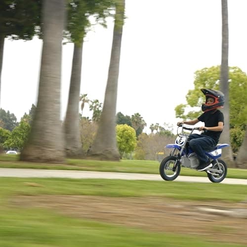 Razor MX350 Dirt Rocket Electric Motocross Bike, Blue, 10-12 inches - Mx350 - Blue thumbnail 7
