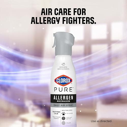 Clorox PURE Allergen Neutralizer Daily Air Spray, Nighttime Calm, 8 Ounces (Pack of 2) thumbnail 4