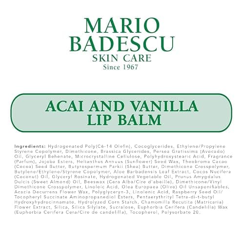 Mario Badescu Moisturizing Lip Balm for Dry Cracked Lips, Infused with Coconut Oil and Shea Butter, Ultra-Nourishing Lip Care Moisturizer for Soft, Smooth and Supple Lips thumbnail 7