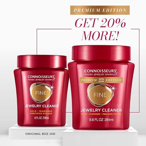 CONNOISSEURS Premium Edition Jewelry Cleaner, Value Size 9.6oz - Pick from Fine, Silver or Delicate Jewelry Cleaner thumbnail 2