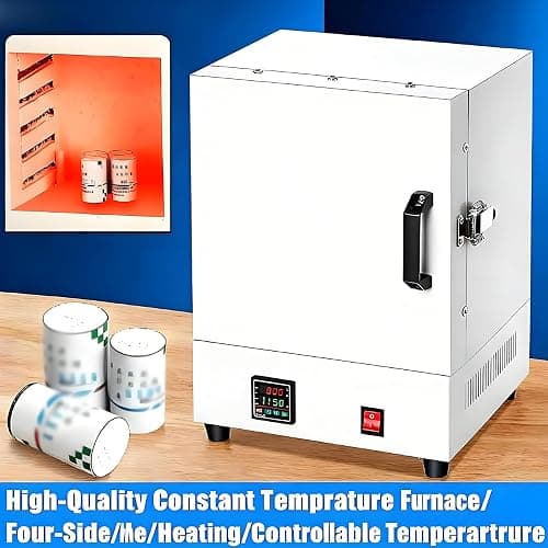 2000W Electric Kiln for Jewelry Making, Pottery Glazing & Metal Casting, Max Temp 1150℃, Ceramic Muffle Furnace for Home & Laboratory Use thumbnail 5
