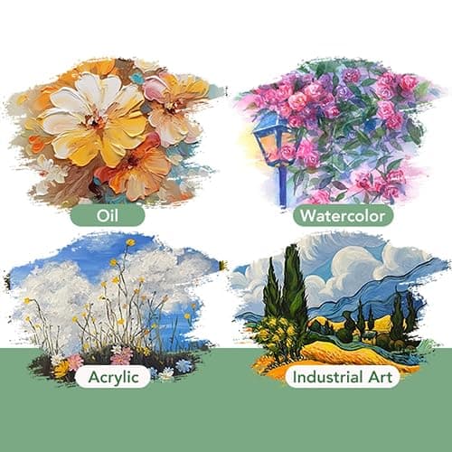 AROIC Acrylic Paint Brush Set,1pack/15pcs Nylon Hair Acrylic Painting Brush,Watercolor Rock Face Painting Brush, Artist Craft Brush Supplies, Paint Brush Set for All Purposes Children Adult Painting. thumbnail 6