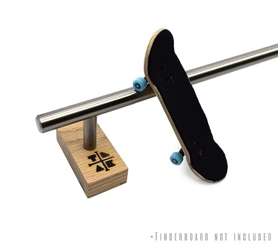 Teak Tuning Round Fingerboard Rail - Long Edition - Silver Colorway - 11.25" Long, 1.75" Tall - Prolific Series thumbnail 4