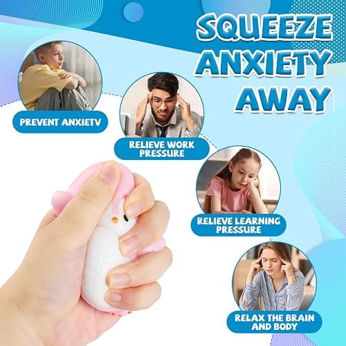 Cute Penguin TaBa Squishy Toys - Kawaii Stress Relief Fidget Sensory Toys, Soft Silicone Squeeze Gifts for Children, Teens, and Adults (5-Pack Black + Green + Pink +Purple+Blue) thumbnail 4