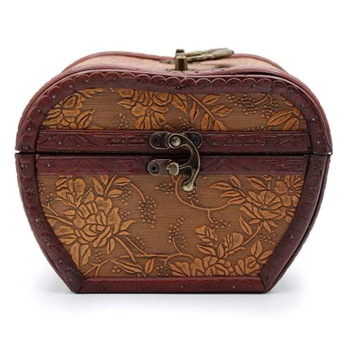 Wooden chest / Box ~ Apple Design ~ 1920's Style ~ Jewellery Box thumbnail 3