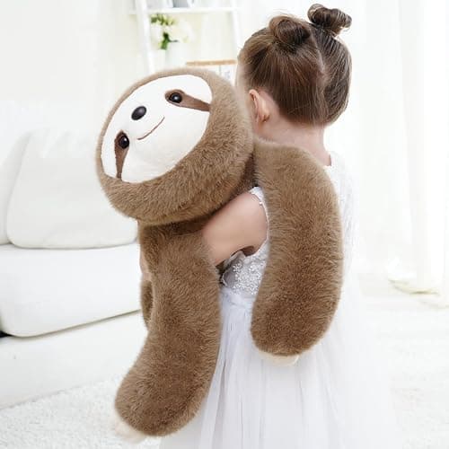 YGZE Weighted Sloth Stuffed Animal – 25 Inch, 4 lbs Plush Lying Toy for Kids and Adults – Soft and Cozy Weighted Companion for Bedtime, Gifting, and Everyday Comfort thumbnail 3