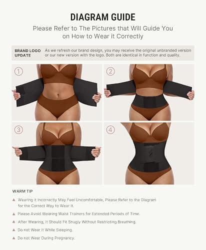 FeelinGirl Waist Trainer Belt Cincher Trimmer Tummy Control Body Shaper thumbnail 5
