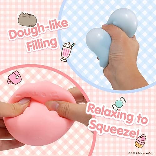 Hamee SquiSHU Laydown Pusheen the Cat - 1 Pc. (Mystery - Blind Box) | Pull Stretchy Dough Fidget Squishy Sensory Toy Soft Squeeze Ball Hand Therapy Relaxing Calming Soothing Gift for Kids, Adults thumbnail 5