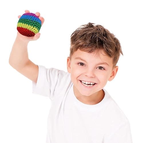 Blulu Funny Assorted Colors Woven Kickball Soft Knitted Kick Balls for Children and Beginners thumbnail 5